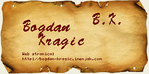 Bogdan Kragić vizit kartica